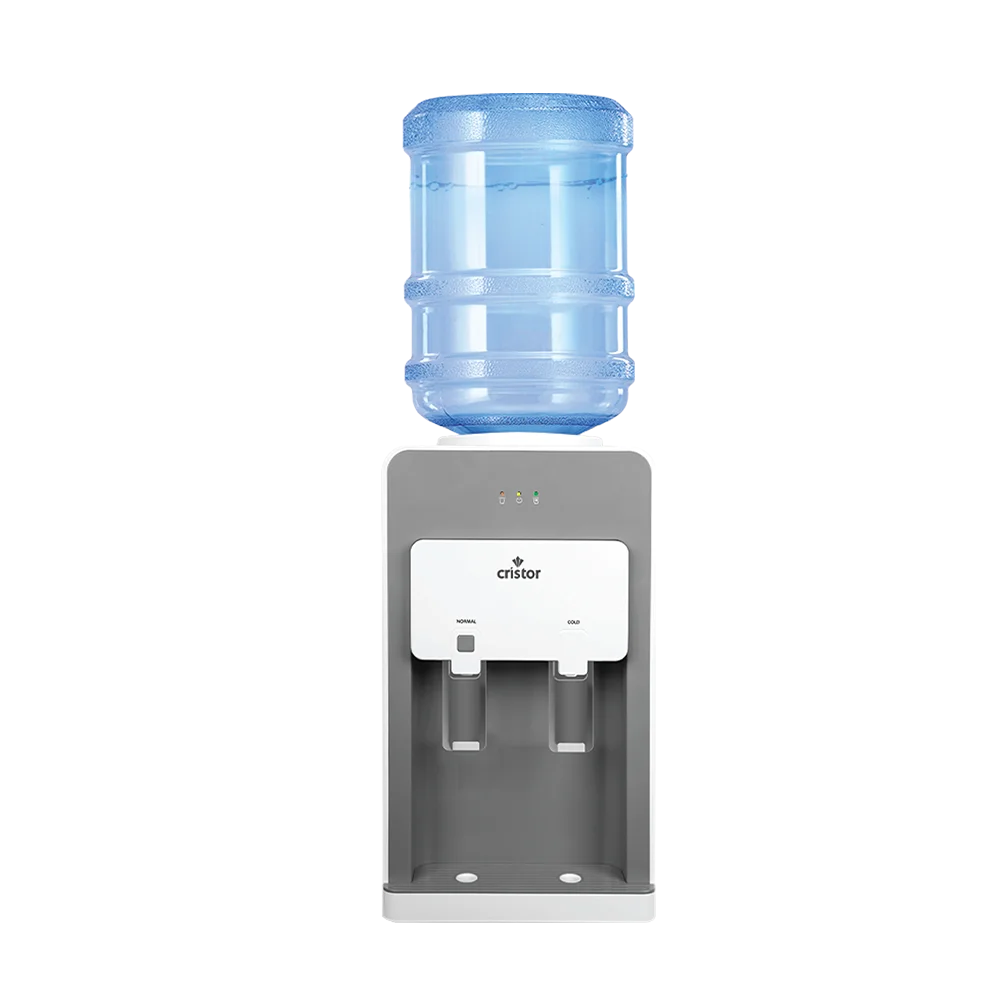 Distributeur d’eau CRISTOR – 20 L – Sur Table – R600a – Blanc et Gris kde-f15eg
